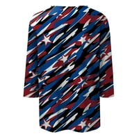 Prikaži svoj patriotizam Himiaway Patriotska kolekcija odjeće Ženska modna američka zastava Casual Sedth