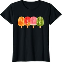 Sladoled zamrznuti sok narančasti jagoda lutermelon kivi majica za žene grafiku casual crew majica Crcka