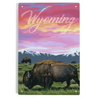 Wyoming, Bison i zalazak sunca