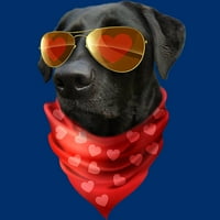 Labrador Valentines Day Heart Valentine Poklon Dog Lover Boys Royal Blue Graphic Tee - Dizajn ljudi