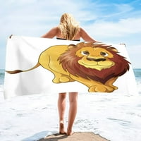 Slatka crtana životinja Print Microfiber Beach ručnik veliki ručnik za kupanje Brzi ručnik za sušenje