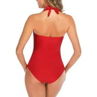 Ženska leđa bez retro multikolora bikini kupaći kostim