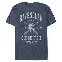 Muški Harry Potter Ravenclaw Quidditch Tragač za grafikom TEE mornarsko plavo Heather