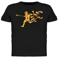 Lacrosse Player in Yellow Design Majica Muškarci -Mage by Shutterstock, Muškarci XX-Large