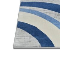 Apstraktni prostirci Luksuzni tepih za dnevne sobe Moderni savremeni prostirke plave površine ultra
