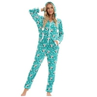 Dadaria Womens pidžama žene zimske tanke fi fit one kostim jednodijelni kombinirani padžami za žene