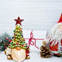 Božićno drvce Gnome Dekoracije TABLETOP SILS CRAFTS Slatka kuća ukrasi za obitelji Nema užarenog