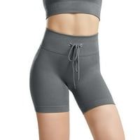 Ženske crne tajice Solid joga hlače struk Hlače Visoke gamatosti Ženske joge hlače plus veličine Hlače