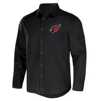 Muška kolekcija NFL Darius Rucker Fantics Black Arizona Cardinals Convertibible Twill Dugl majica s