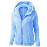 Zimski kaputi za žensku modu plus veličine ekstremno hladno vremenska odjeća Fluffy- Sherpa-lažnica