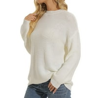Nezaljetna tvornica dukserišta po mjeri ženski džemper pulover zimski posadni vrat dugih rukava izvlačenja