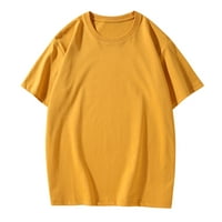 Vikakiooze ženske vrhove Bluze Ljetni tunic vrhovi kratkih rukava pune boje labavi okrugli vratovi majice