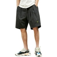 Muške sportske kratke hlače Striped jogging dno ljetne obuke sa džepovima Elastične struke prozračne