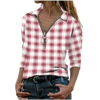 Ženski vid gradijentne košulje s dugim rukavima majica dugih rukava, molimo kupiti jednu ili dvije veličine