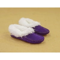 Tenmi Kids Cosy Home Cipele Zimska klasična klizanja na papučići čizme koji hodaju svjetlo Težina ljubičasta