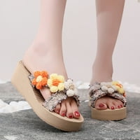 B91XZ platform Flip Flip Flops za žene modne proljeće i ljetne žene papuče debela kolica za koliju cvijeta