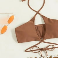Žene kupajuće odijelo dvoje sa šorcama Ženski Vrući Vrući viljući Bikini kupaći kostim trokuta za kupalište,