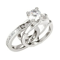 14k pozlaćeni rublje zvona zvonaste prstenasting moda u prstenu sa cirkonom setom Svestrani i kombinirani