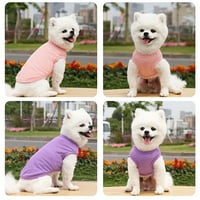 Odjeća za pse prsluk za kućne ljubimce prsluk pamuk solid u boji plijen za pse za kućne ljubimce odjeća