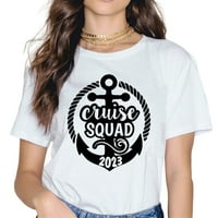 Funny Cruise Squad Print majica Žene Muškarci Letnje Ležerne prilike kratkih rukava Modni labavi vrhovi