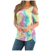 Sebulube Žene Ljeto kratkih rukavi zabojnih majica za hladne ramene vrhovi bluze trendi vrhovi za žene