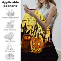 Halloween Dekorativna pokrivačica-fantazija Halloween pokrivač za koledž momak za spavanje momaka Man