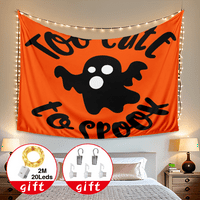 Halloween Tapistry, sretna zidna tapiserija za Noć vještica, za spavaću sobu zastrašujuću Gother groblje