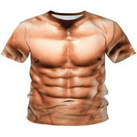 Colisha Muške ljetne vrhove majica kratkih rukava 3D digitalni tisak T košulje modni sportski bluza