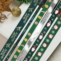 Rutiya Roll božićna vrpca Termički transfer Tisak Deblje Diy otporan na suze protiv fade poklon pakiranje