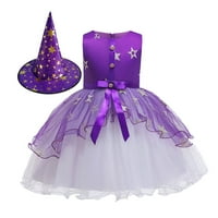 Koaiezne Kids Child Childrice Pageant haljine plesnog party princeza haljina + šešir