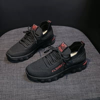 Ženske cipele za hodanje klizne cipele Comfort casual walking cipele platforme patike, crna, 7