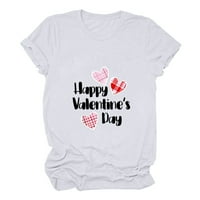 Valentine's Dnevna majica Žene Vole srce Grafički slovo tiskane majice Valentine majica Tees bluza