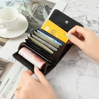 Držač kreditne kartice Fau kožna više džepa za skladištenje kancelarijske kartice