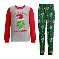 Dr Seuss The Grinch Podudaranje porodice Pajamas Sets Grinch Pajamas Xmas PJS PJS Holiday Xmas Porodična Jammies Spavaće odjeće za muškarce Žene Par