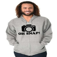 OH Snap Shot Fotografija Fotograf Zip up hoodie muške ženske brine za žene 2x
