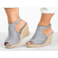 Daeful Espadrille za žensku platformu Wedge Peep TOE Sandale Dame Ljetni klinovi hodaju za radne cipele