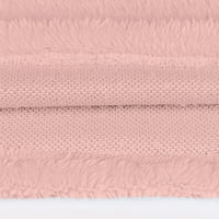 Entyinea ženski džemper haljina V izrez dugih rukava Bodycon pletene mini pulover haljine ružičaste
