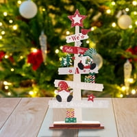 HGW Božićni dekor Drveni božićni ukrasi Božićni ukrasi ukrasi Božić ukrašeni kućni stol
