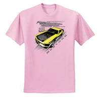 Divlji Bobby, Ford Boss Mustang Power Retro, Automobili i kamioni, Muškarci Grafički tee, svijetlo ružičasta, 5x-velika