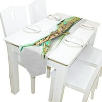 Popcreation akvarel travnjaka traka stola za trkač stola gornji dekoracija Domaći dekor