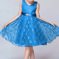 B91XZ Tulle mat haljina Dječja haljina Velika dječja bez rukava Princess Fluffy haljina Djevojke Wander