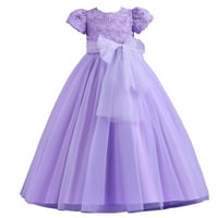 Dječja djevojka Sequins Bowknot Butterfly haljina dojenčad toddler tutu cvjetni djevojke vjenčanje rođendanske