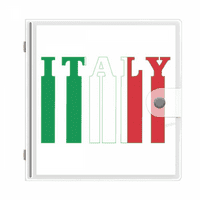 Tekst države zastava Italija Art Deco Fashion Photo Album Novčanik Wedding Porodica 4x6