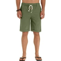 Hlače Muškarci Ljetni modni osnovni labavi prozračni kratke hlače Beige XL