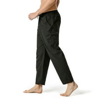 Muškarci Ležerne prilike Ležerne prilike Ležerne prilike Labave pantalone Pamučne posteljine sa elastičnim