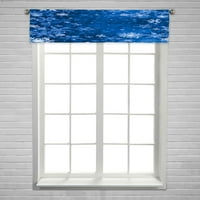 Bijele plave snježne pahulje tamno plava prozorska zavjesa za zavjese Veličina šipke