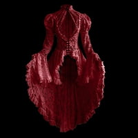 Ljetna maxi haljina za žene, renesansce Faire haljina Ženska srednjovjekovna viktorijanska haljina haljina Rococo čipka haljina Retro sud Luksuzna odjeća Halloween haljina za odrasle