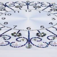Kuluzego 5D Specijalni dijamantski oblikovani zidni sat DIY Slikarstvo Diamond Cross Stitc