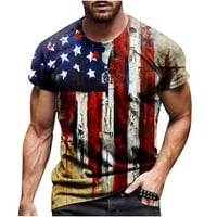 Muška majica Plus Veličina Casual Okrugli izrez Grafički pulover Fitness Sports Short rukavi majica