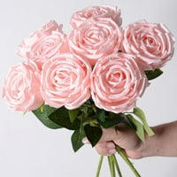 Umjetna ruža cvijeće Jednostruki dugi stem svileni cvijet lažni cvijet romantični ružio cvijeće za vjenčanje